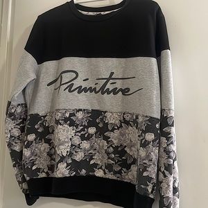 Black & grey Primitive long sleeve shirt , M